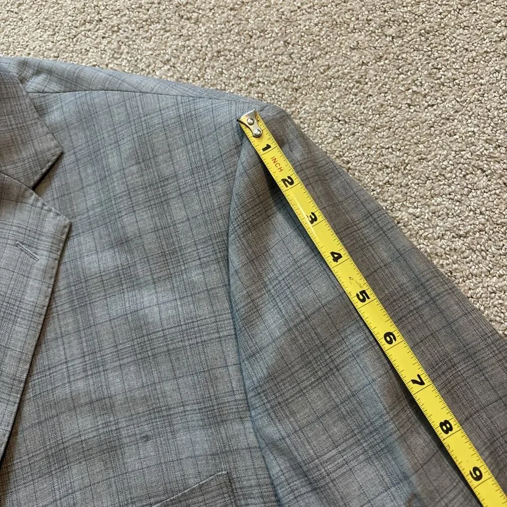 John Cena Own David Alan Dormeuil Echo Super 130’s Gray 2 Piece Suit Custom Wool